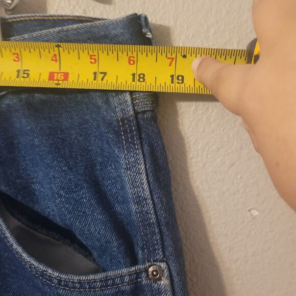 Wrangler Riggs Workwear Mens 36 Straight Leg Carpenter Jeans Dark Wash Utility - Picture 7 of 10